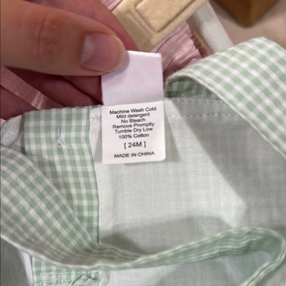 Charming Green and Pink Gingham Accessory - Picture 4 of 4